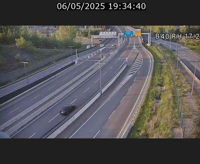 Webcam sur le contournement d'Esch Belval à hauteur de la sortie Université de Luxembourg. Vue orientée vers Luxembourg
