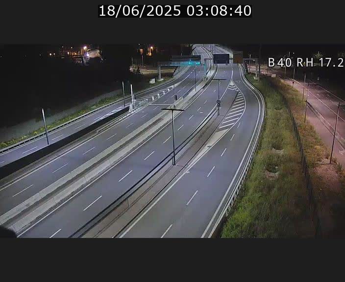 Webcam sur le contournement d'Esch Belval à hauteur de la sortie Université de Luxembourg. Vue orientée vers Luxembourg