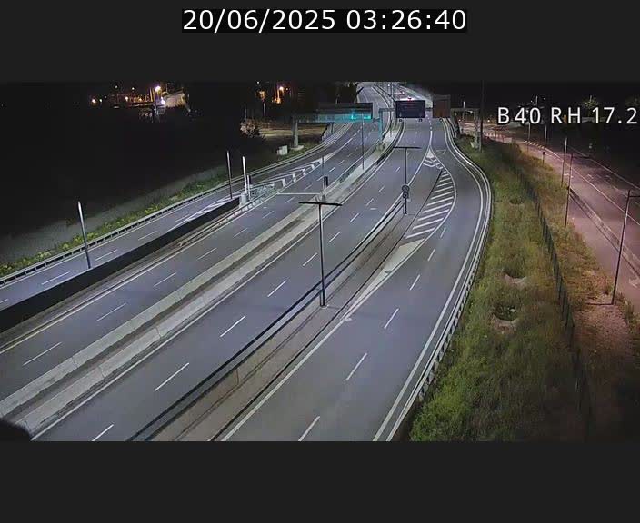 Webcam sur le contournement d'Esch Belval à hauteur de la sortie Université de Luxembourg. Vue orientée vers Luxembourg