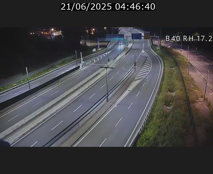 Webcam sur le contournement d'Esch Belval à hauteur de la sortie Université de Luxembourg. Vue orientée vers Luxembourg
