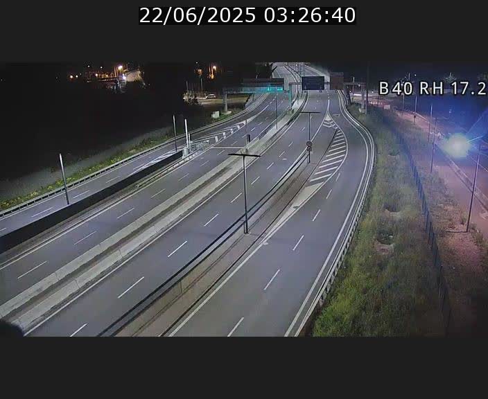 Webcam sur le contournement d'Esch Belval à hauteur de la sortie Université de Luxembourg. Vue orientée vers Luxembourg