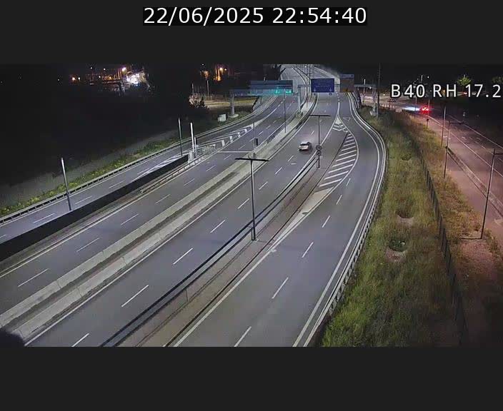 Webcam sur le contournement d'Esch Belval à hauteur de la sortie Université de Luxembourg. Vue orientée vers Luxembourg