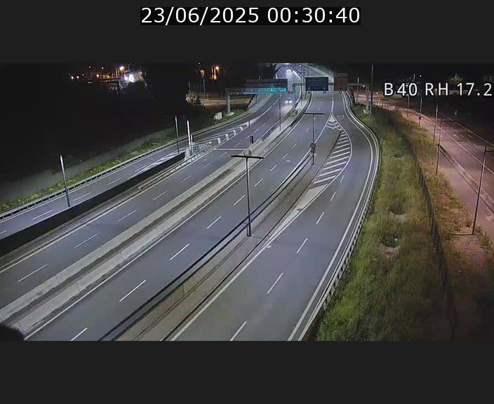 Webcam sur le contournement d'Esch Belval à hauteur de la sortie Université de Luxembourg. Vue orientée vers Luxembourg