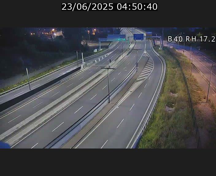 Webcam sur le contournement d'Esch Belval à hauteur de la sortie Université de Luxembourg. Vue orientée vers Luxembourg