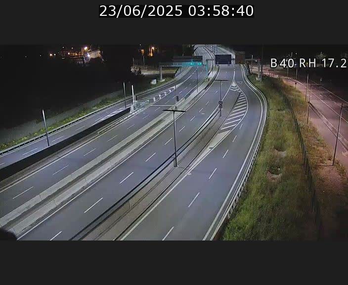Webcam sur le contournement d'Esch Belval à hauteur de la sortie Université de Luxembourg. Vue orientée vers Luxembourg