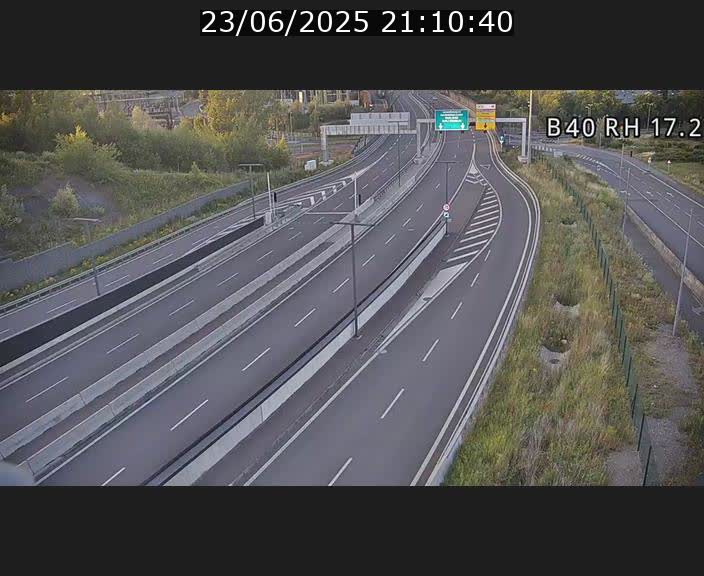 Webcam sur le contournement d'Esch Belval à hauteur de la sortie Université de Luxembourg. Vue orientée vers Luxembourg
