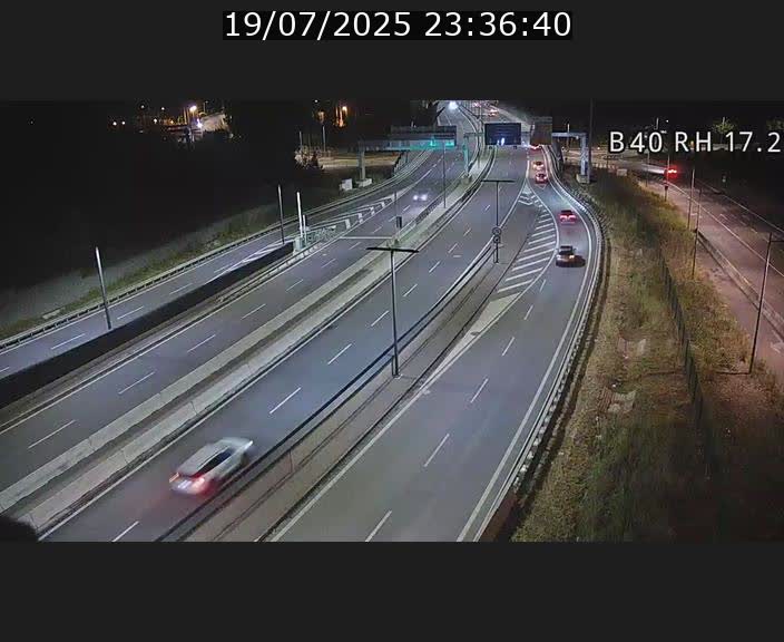 Webcam sur le contournement d'Esch Belval à hauteur de la sortie Université de Luxembourg. Vue orientée vers Luxembourg