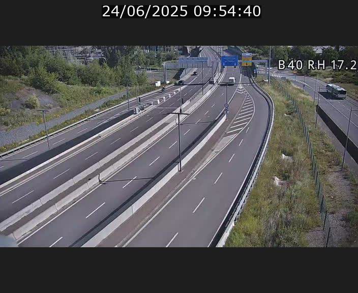 Webcam sur le contournement d'Esch Belval à hauteur de la sortie Université de Luxembourg. Vue orientée vers Luxembourg