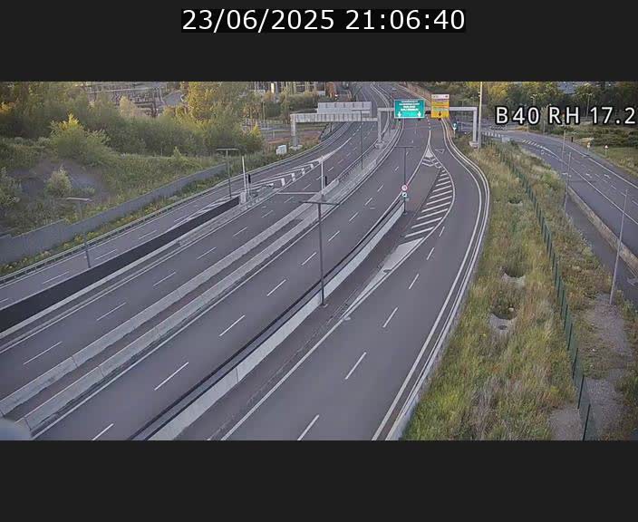 Webcam sur le contournement d'Esch Belval à hauteur de la sortie Université de Luxembourg. Vue orientée vers Luxembourg
