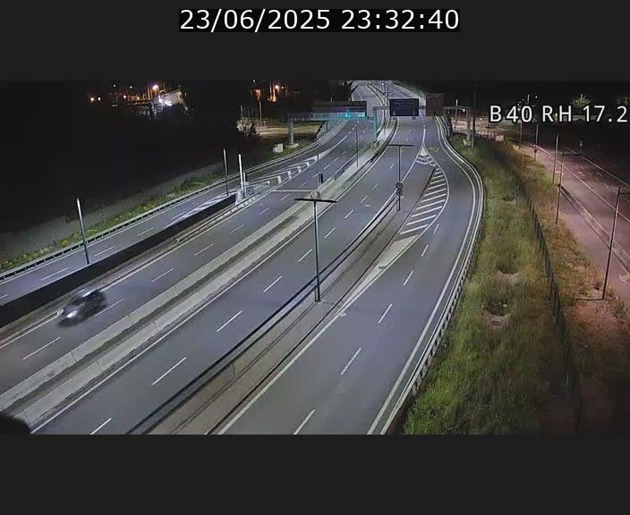 Webcam sur le contournement d'Esch Belval à hauteur de la sortie Université de Luxembourg. Vue orientée vers Luxembourg
