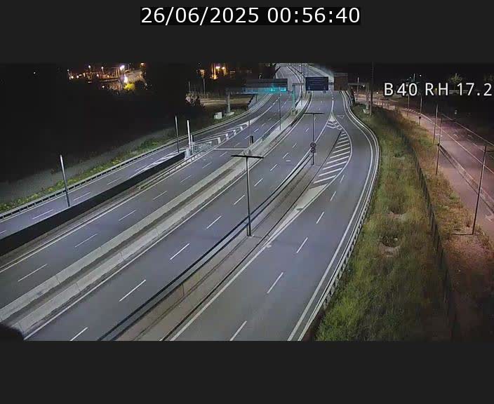 Webcam sur le contournement d'Esch Belval à hauteur de la sortie Université de Luxembourg. Vue orientée vers Luxembourg
