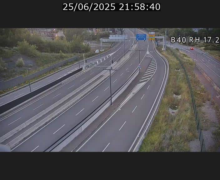 Webcam sur le contournement d'Esch Belval à hauteur de la sortie Université de Luxembourg. Vue orientée vers Luxembourg