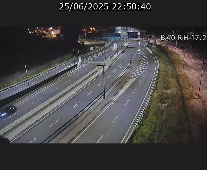 Webcam sur le contournement d'Esch Belval à hauteur de la sortie Université de Luxembourg. Vue orientée vers Luxembourg