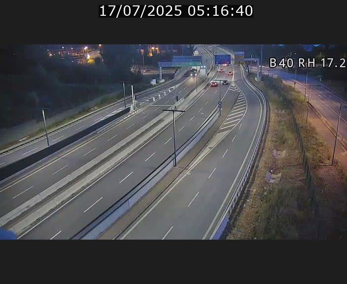 Webcam sur le contournement d'Esch Belval à hauteur de la sortie Université de Luxembourg. Vue orientée vers Luxembourg