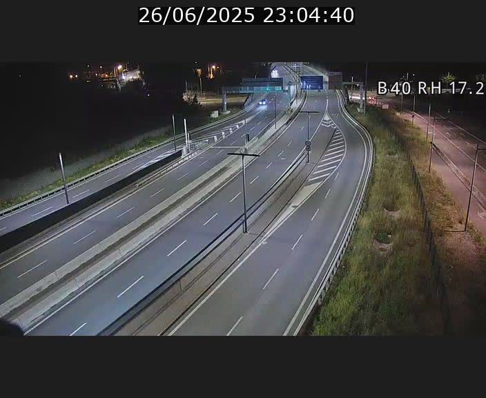 Webcam sur le contournement d'Esch Belval à hauteur de la sortie Université de Luxembourg. Vue orientée vers Luxembourg