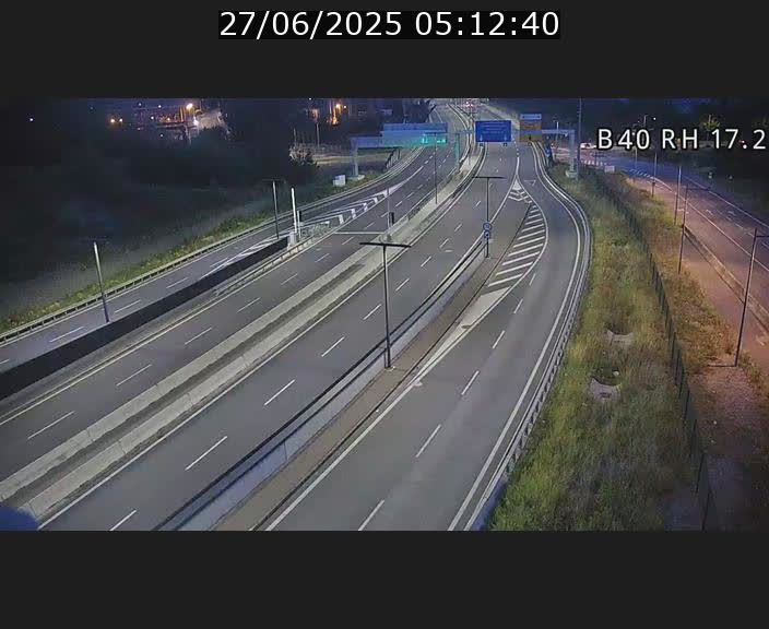 Webcam sur le contournement d'Esch Belval à hauteur de la sortie Université de Luxembourg. Vue orientée vers Luxembourg