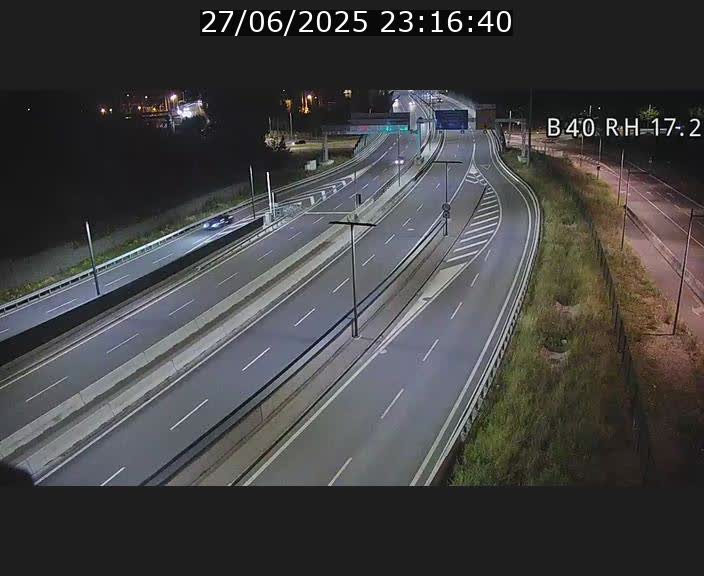 Webcam sur le contournement d'Esch Belval à hauteur de la sortie Université de Luxembourg. Vue orientée vers Luxembourg