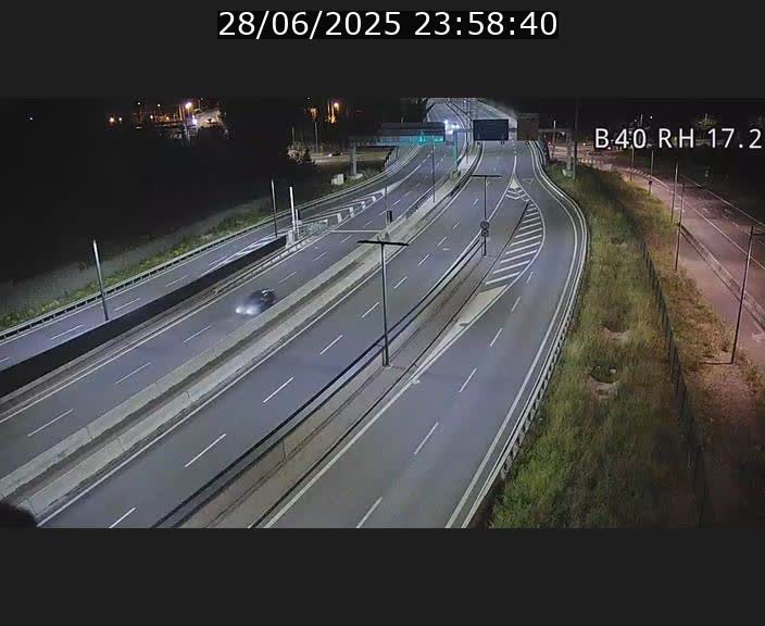 Webcam sur le contournement d'Esch Belval à hauteur de la sortie Université de Luxembourg. Vue orientée vers Luxembourg