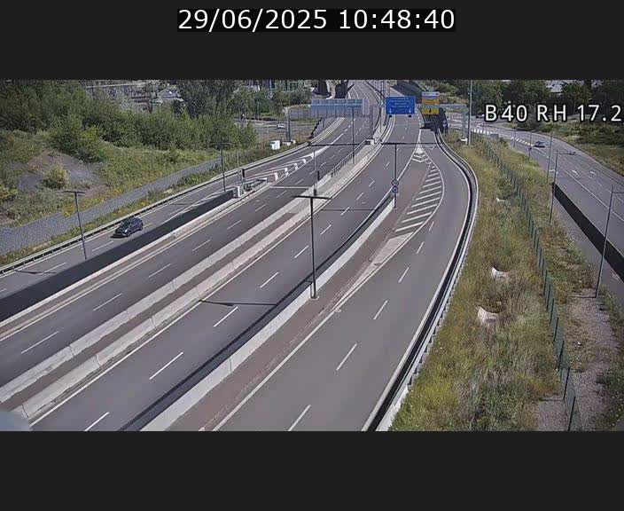 Webcam sur le contournement d'Esch Belval à hauteur de la sortie Université de Luxembourg. Vue orientée vers Luxembourg