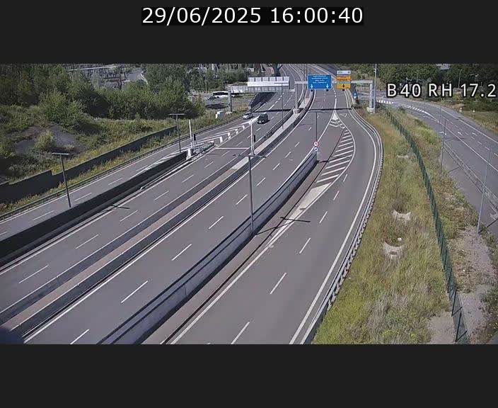 Webcam sur le contournement d'Esch Belval à hauteur de la sortie Université de Luxembourg. Vue orientée vers Luxembourg