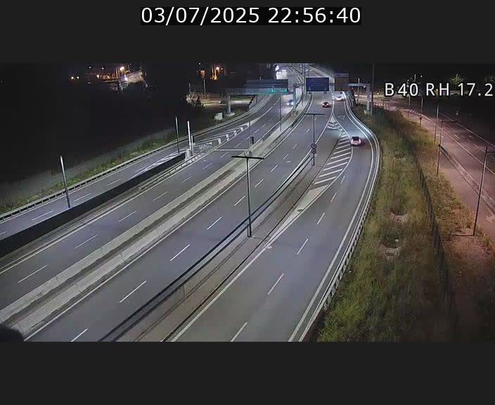 Webcam sur le contournement d'Esch Belval à hauteur de la sortie Université de Luxembourg. Vue orientée vers Luxembourg