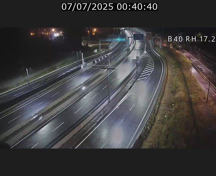 Webcam sur le contournement d'Esch Belval à hauteur de la sortie Université de Luxembourg. Vue orientée vers Luxembourg