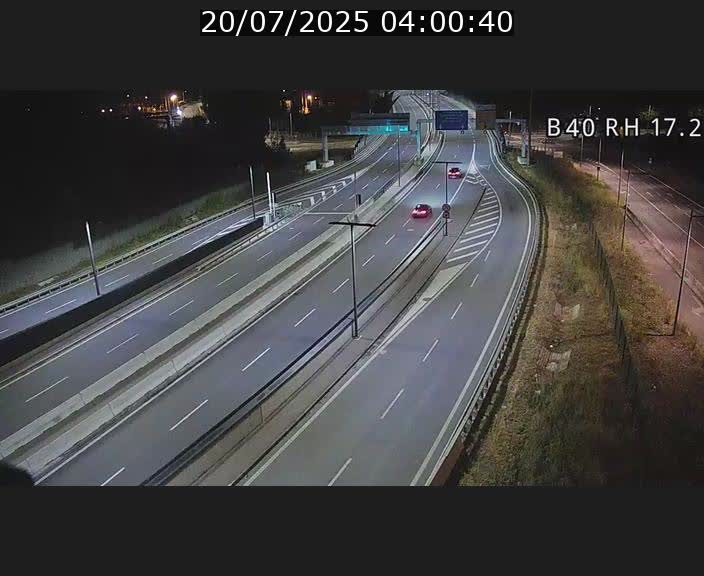 Webcam sur le contournement d'Esch Belval à hauteur de la sortie Université de Luxembourg. Vue orientée vers Luxembourg