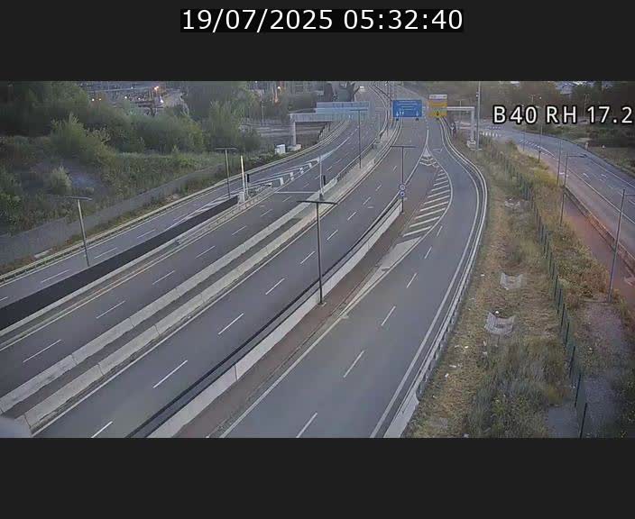 Webcam sur le contournement d'Esch Belval à hauteur de la sortie Université de Luxembourg. Vue orientée vers Luxembourg