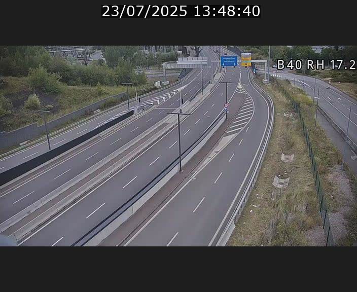 Webcam sur le contournement d'Esch Belval à hauteur de la sortie Université de Luxembourg. Vue orientée vers Luxembourg