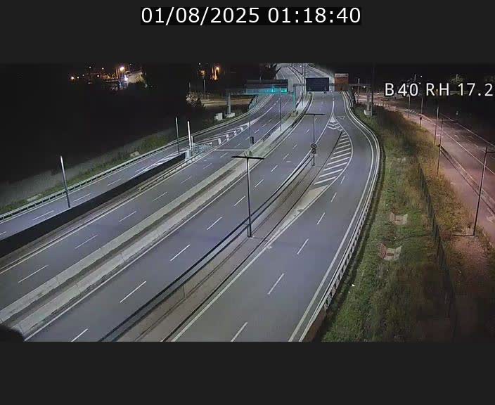 Webcam sur le contournement d'Esch Belval à hauteur de la sortie Université de Luxembourg. Vue orientée vers Luxembourg