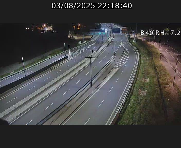 Webcam sur le contournement d'Esch Belval à hauteur de la sortie Université de Luxembourg. Vue orientée vers Luxembourg