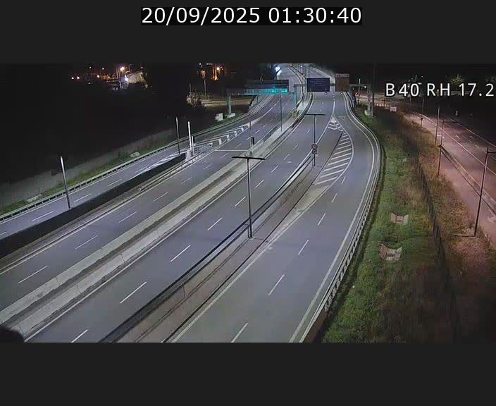 Webcam sur le contournement d'Esch Belval à hauteur de la sortie Université de Luxembourg. Vue orientée vers Luxembourg
