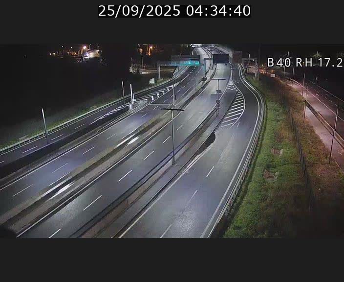 Webcam sur le contournement d'Esch Belval à hauteur de la sortie Université de Luxembourg. Vue orientée vers Luxembourg