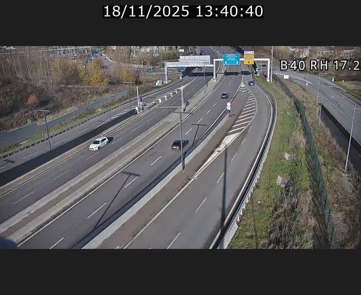 Webcam sur le contournement d'Esch Belval à hauteur de la sortie Université de Luxembourg. Vue orientée vers Luxembourg