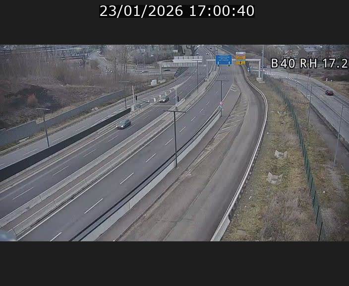 <h2>Webcam sur le contournement d'Esch Belval à hauteur de la sortie Université de Luxembourg. Vue orientée vers Luxembourg</h2>