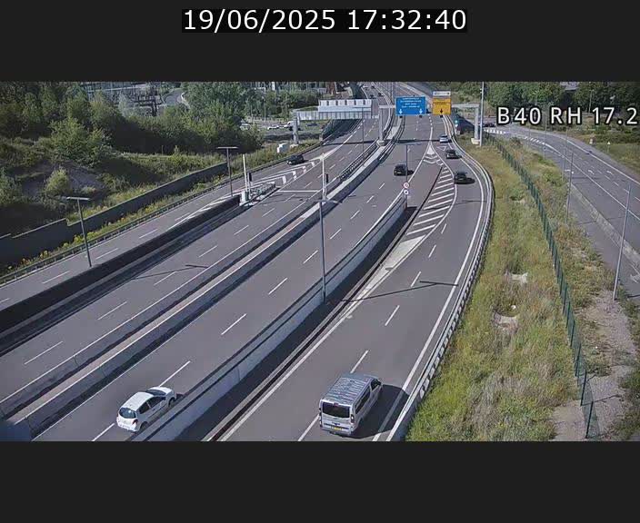 <h2>Webcam sur le contournement d'Esch Belval à hauteur de la sortie Université de Luxembourg. Vue orientée vers Luxembourg</h2>