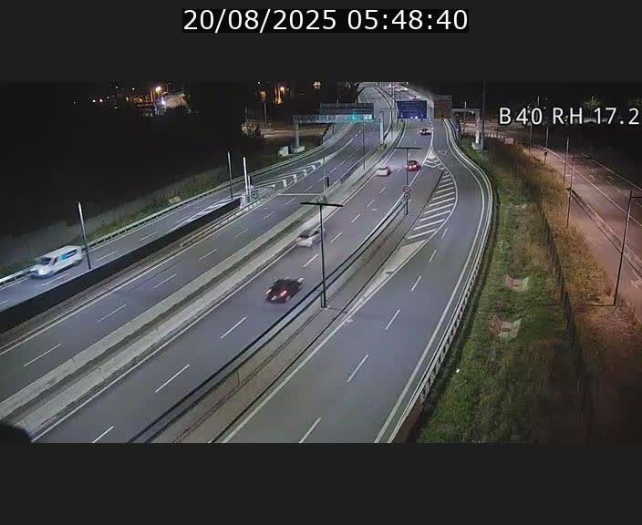 Webcam sur le contournement d'Esch Belval à hauteur de la sortie Université de Luxembourg. Vue orientée vers Luxembourg