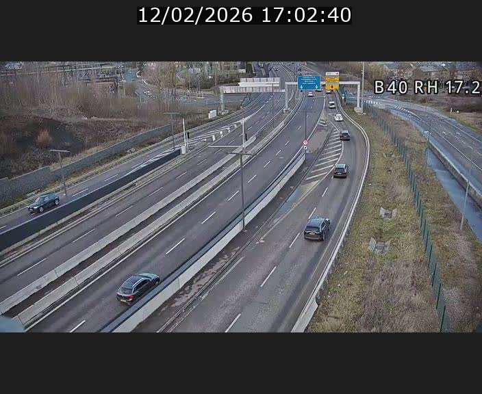 <h2>Webcam sur le contournement d'Esch Belval à hauteur de la sortie Université de Luxembourg. Vue orientée vers Luxembourg</h2>
