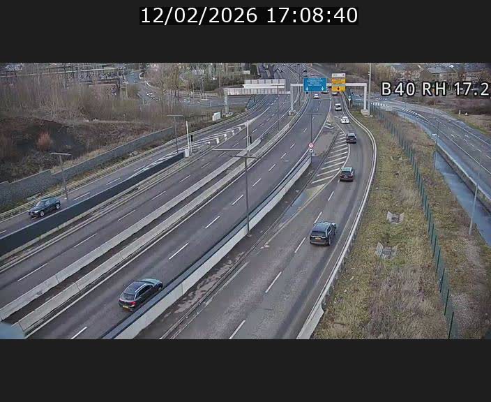 <h2>Webcam sur le contournement d'Esch Belval à hauteur de la sortie Université de Luxembourg. Vue orientée vers Luxembourg</h2>