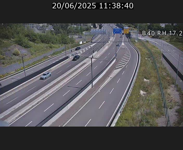 <h2>Webcam sur le contournement d'Esch Belval à hauteur de la sortie Université de Luxembourg. Vue orientée vers Luxembourg</h2>