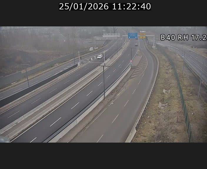 <h2>Webcam sur le contournement d'Esch Belval à hauteur de la sortie Université de Luxembourg. Vue orientée vers Luxembourg</h2>