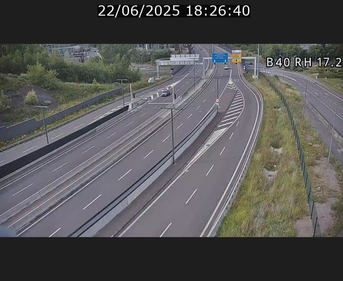 <h2>Webcam sur le contournement d'Esch Belval à hauteur de la sortie Université de Luxembourg. Vue orientée vers Luxembourg</h2>