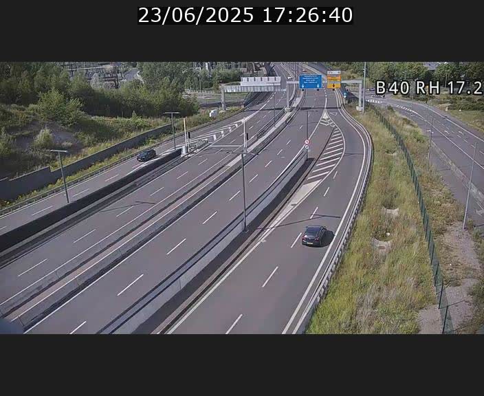 <h2>Webcam sur le contournement d'Esch Belval à hauteur de la sortie Université de Luxembourg. Vue orientée vers Luxembourg</h2>