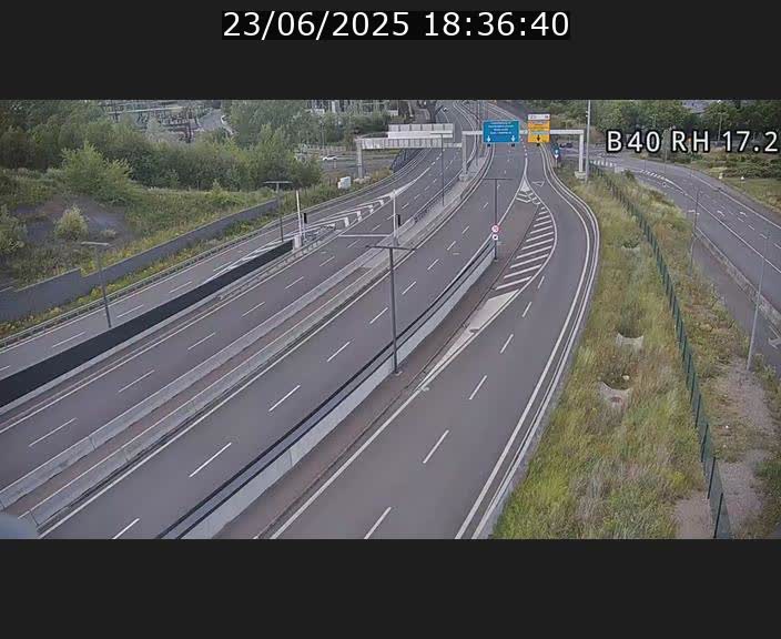 <h2>Webcam sur le contournement d'Esch Belval à hauteur de la sortie Université de Luxembourg. Vue orientée vers Luxembourg</h2>