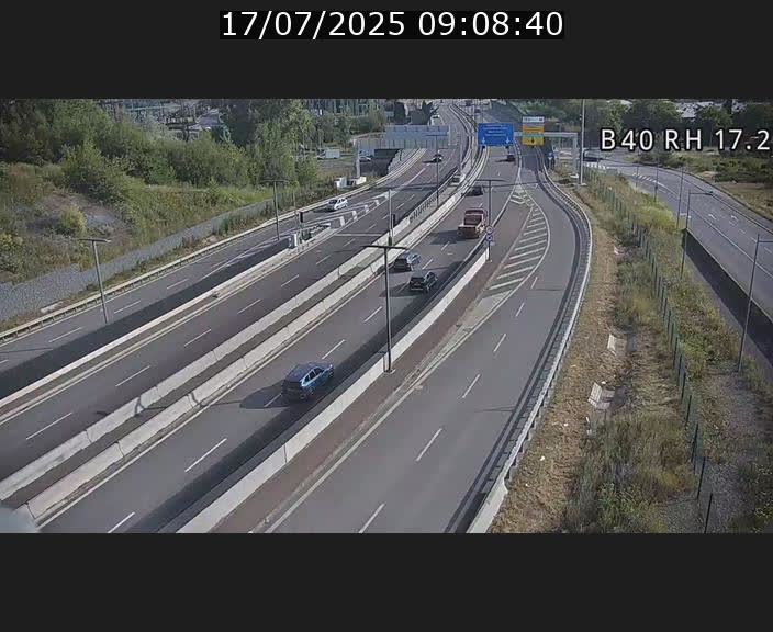 <h2>Webcam sur le contournement d'Esch Belval à hauteur de la sortie Université de Luxembourg. Vue orientée vers Luxembourg</h2>