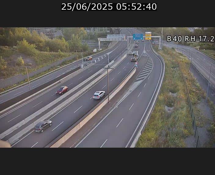 <h2>Webcam sur le contournement d'Esch Belval à hauteur de la sortie Université de Luxembourg. Vue orientée vers Luxembourg</h2>
