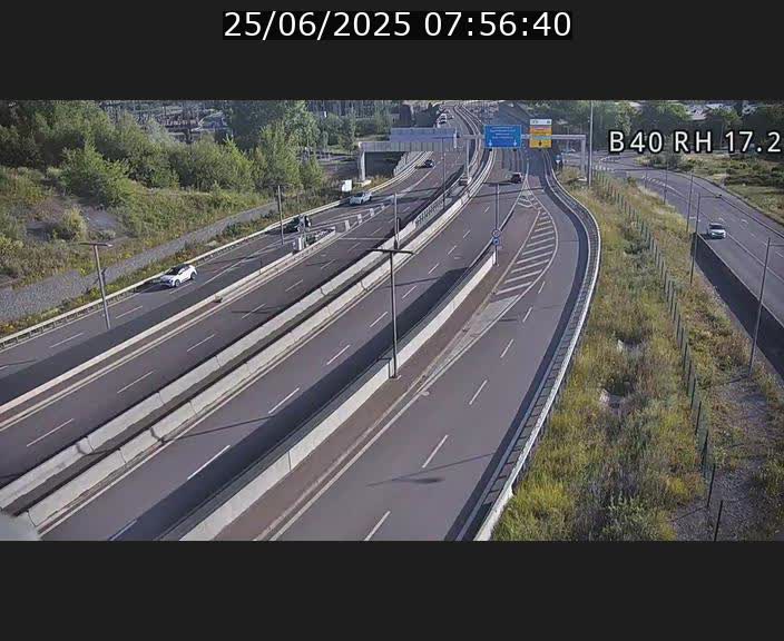 <h2>Webcam sur le contournement d'Esch Belval à hauteur de la sortie Université de Luxembourg. Vue orientée vers Luxembourg</h2>
