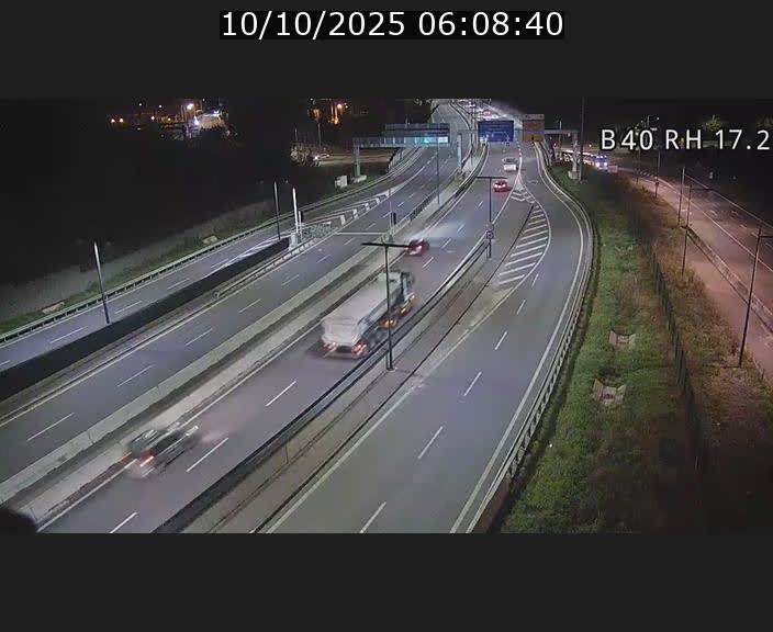 Webcam sur le contournement d'Esch Belval à hauteur de la sortie Université de Luxembourg. Vue orientée vers Luxembourg