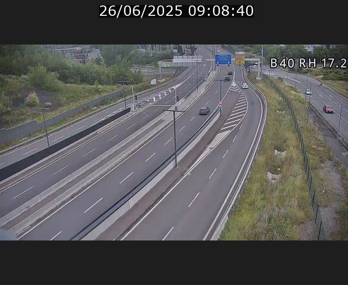 <h2>Webcam sur le contournement d'Esch Belval à hauteur de la sortie Université de Luxembourg. Vue orientée vers Luxembourg</h2>