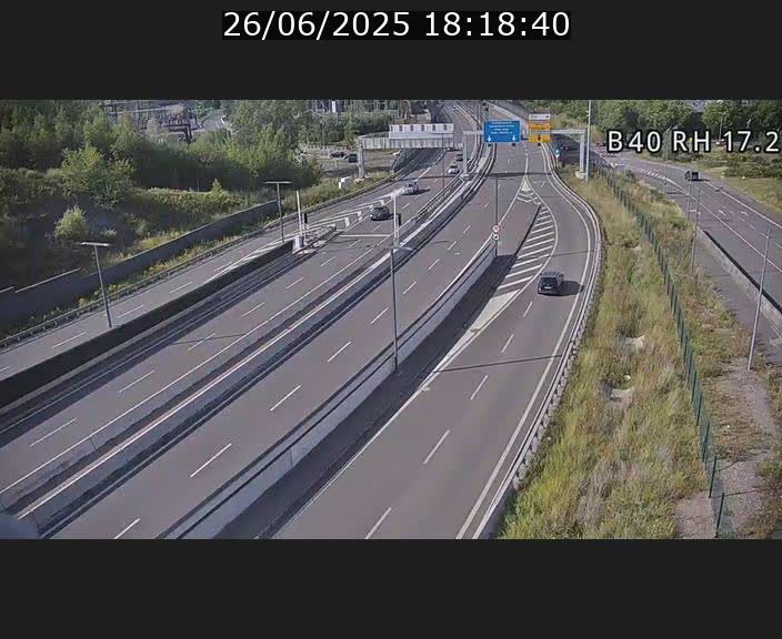 <h2>Webcam sur le contournement d'Esch Belval à hauteur de la sortie Université de Luxembourg. Vue orientée vers Luxembourg</h2>